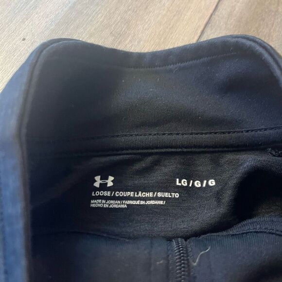 Under Armour Black Athletic Workout Zipup Jacket Men Large - Picture 5 of 6